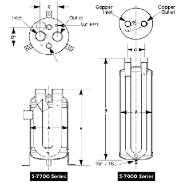 N656-4010 AC&R S-7044 | Inhoud (kg): 1,7 | Aansluiting: 1/2" | Diameter: 102 mm
