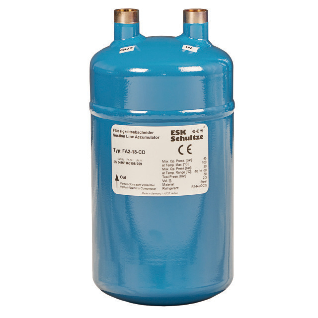 N665-1476 ESK FA2-18-CD CO2 | Inhoud (ltr): 2,3 | Aansluiting: 18 mm | Diameter: 124 mm