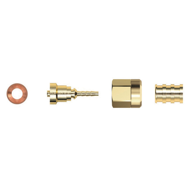 N512-1205 Gomax XBB02C | Rechte schroefpilaar | 1/4" SAE