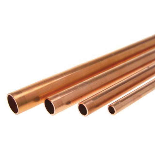 N680-6120 Halcor Koperen koelleiding | Recht | 5 meter | 28 mm | Halfhard | R250