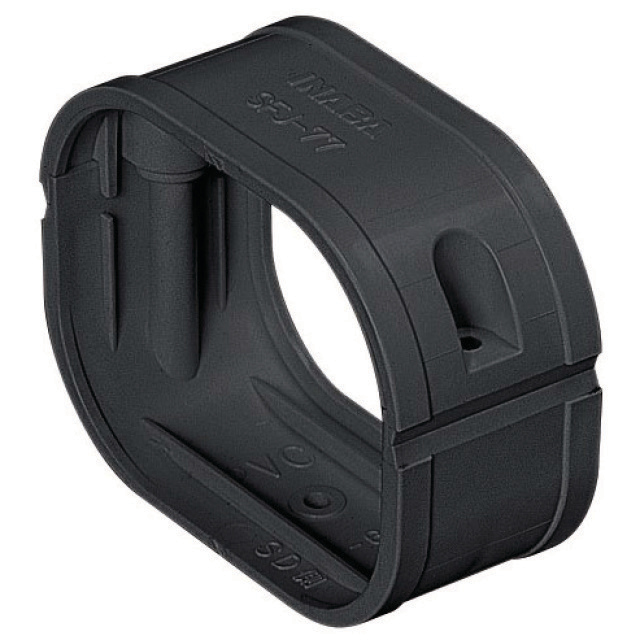 N741-1146 Inaba Denko SFJ-77-K | Koppelstuk flexibele goot | Zwart