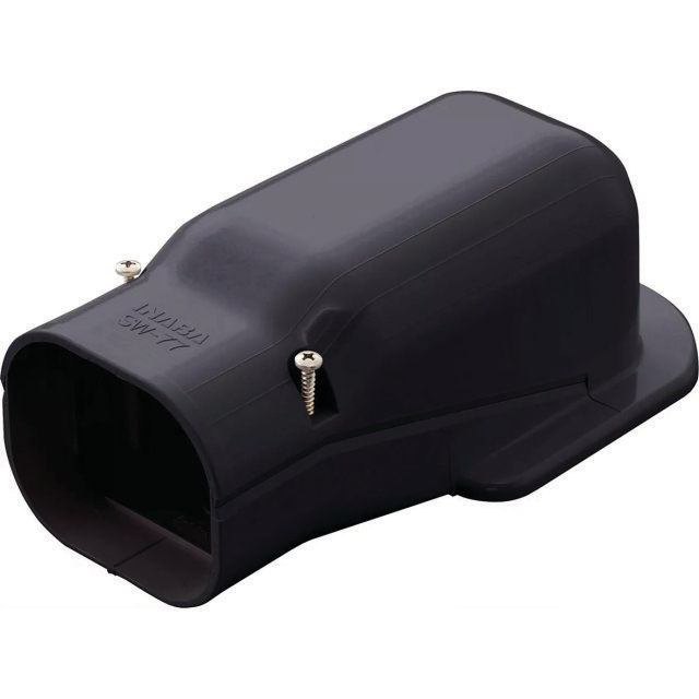 N741-1103 Inaba Denko SW-77-K | Muurafdekkap | Zwart