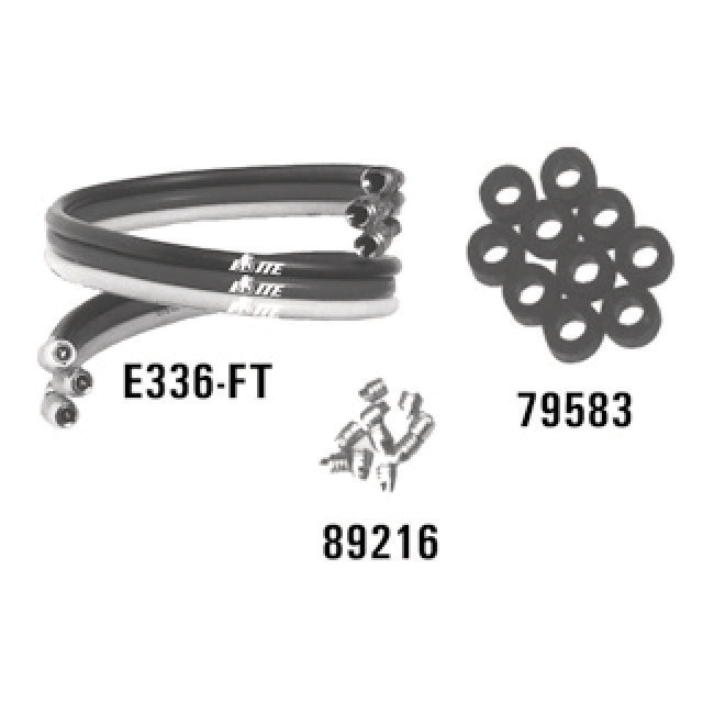 N791-2260 ITE E303-FT-120 vulslang | Rood/Geel/Blauw | 300 cm | 1/4" SAE | Set van 3