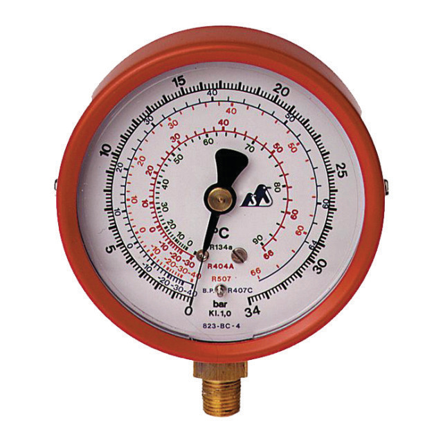 N791-5005 ITE 823-BC/447-1.0 | Opbouw manometer | 1/8" NPT | HD | R134a, R404A, R407C, R507
