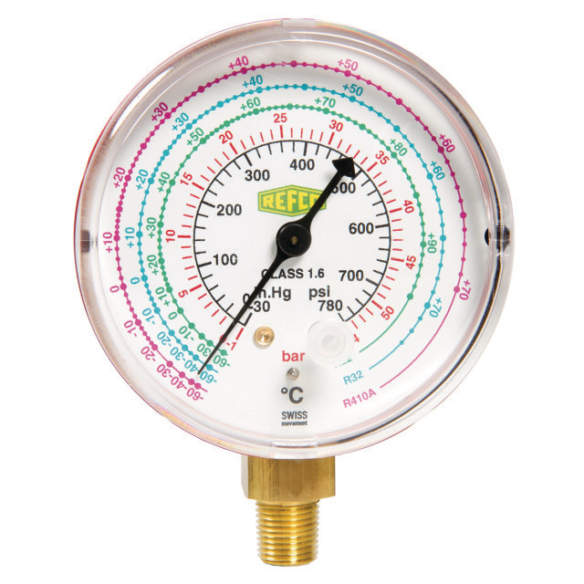 N793-1150 Refco Hogedruk manometer 54 bar, 68mm, 1/8" NPT