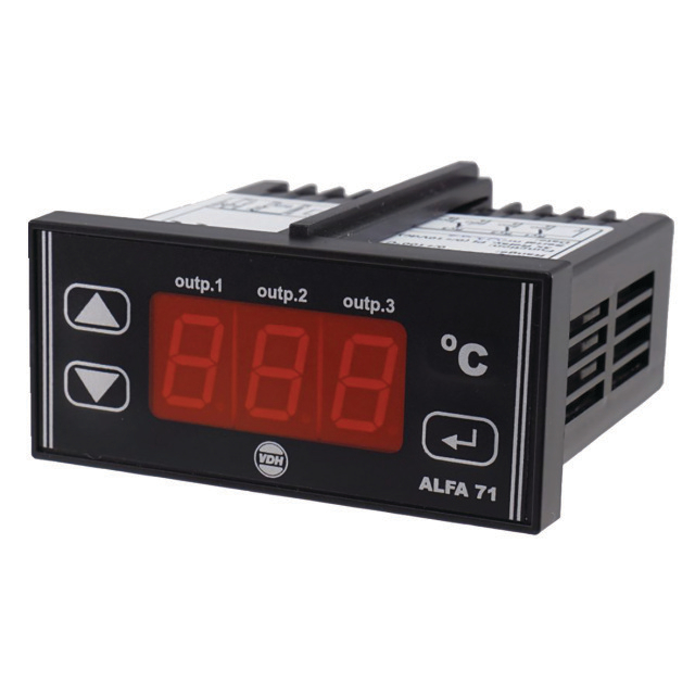 N797-2970 VDH ALAFNET 71 PI | Sensoren: 1: PTC | Functies: Koelen/Verwarmen/0-10v uitgang/Alarm relais | Bereik: -50°C tot 50°C | 12V