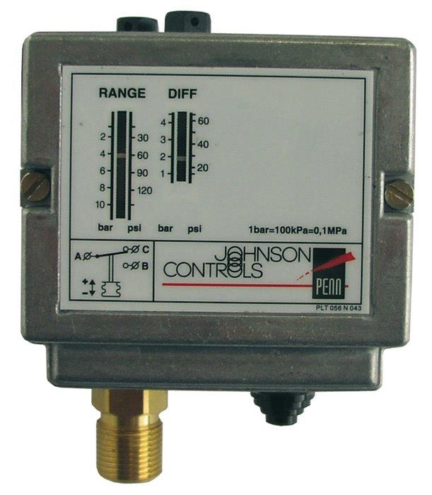 N480-6026 Johnson Controls P77BCB-9300 | Regelbereik: -0,5 tot 7 | Reset: Handreset buitenzijde