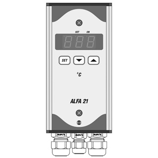 N797-1300 VDH ALFA 21 | Sensoren: 1: PTC | Functies: Koelen/Verwarmen | Bereik: -50°C tot 50°C | 230V